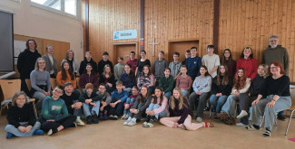 Gruppenbild der Konfis in Stierhöfstetten