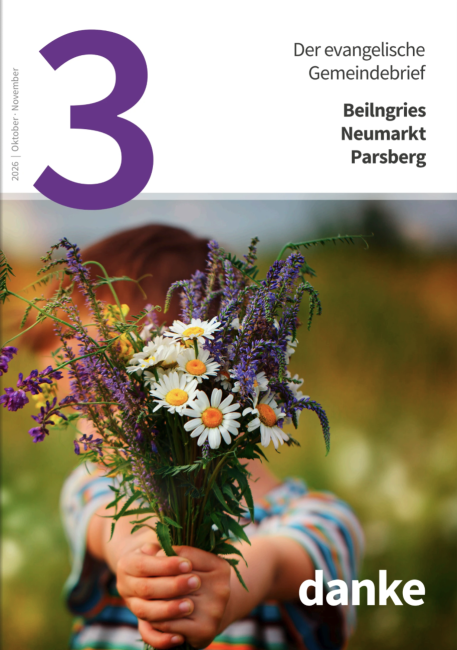Titelbild des Gemeindebriefes "Drei" in der Ausgabe Oktober, November