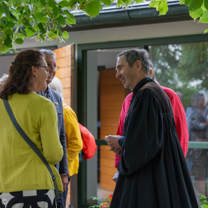 Pfarrer Murner im Gespräch